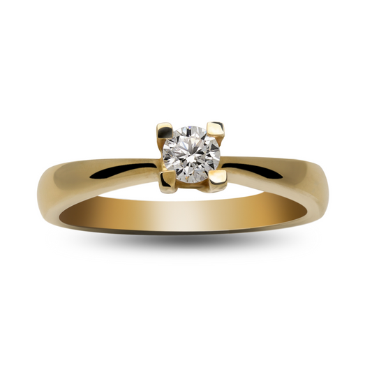 Inel aur 18K cu diamant de 0.10ct