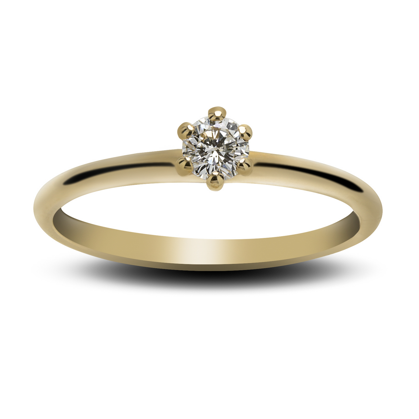 Inel aur 18K cu diamant de 0.13ct