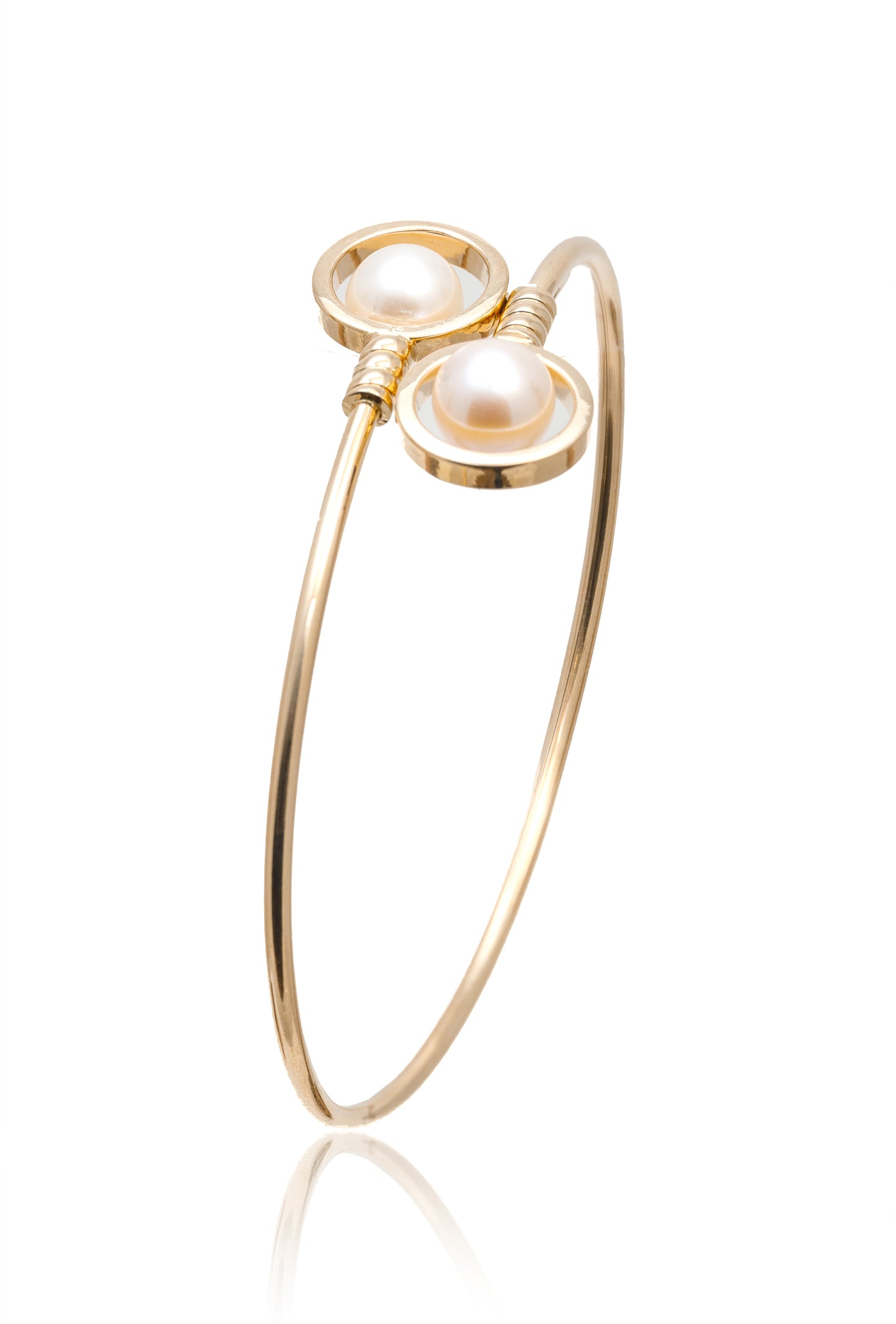Bratara cu perle aur galben 14k
