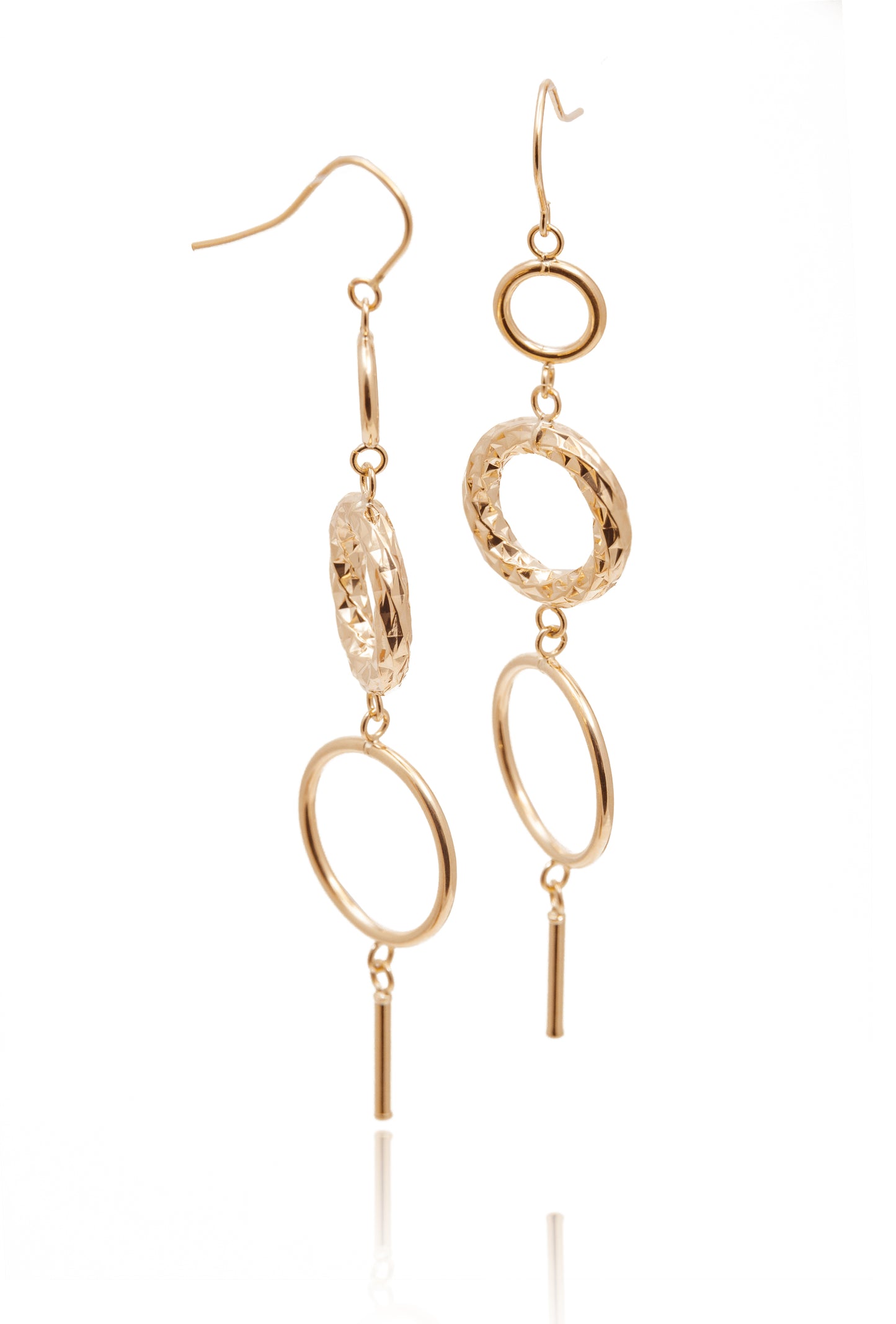 Cercei aur galben 14K