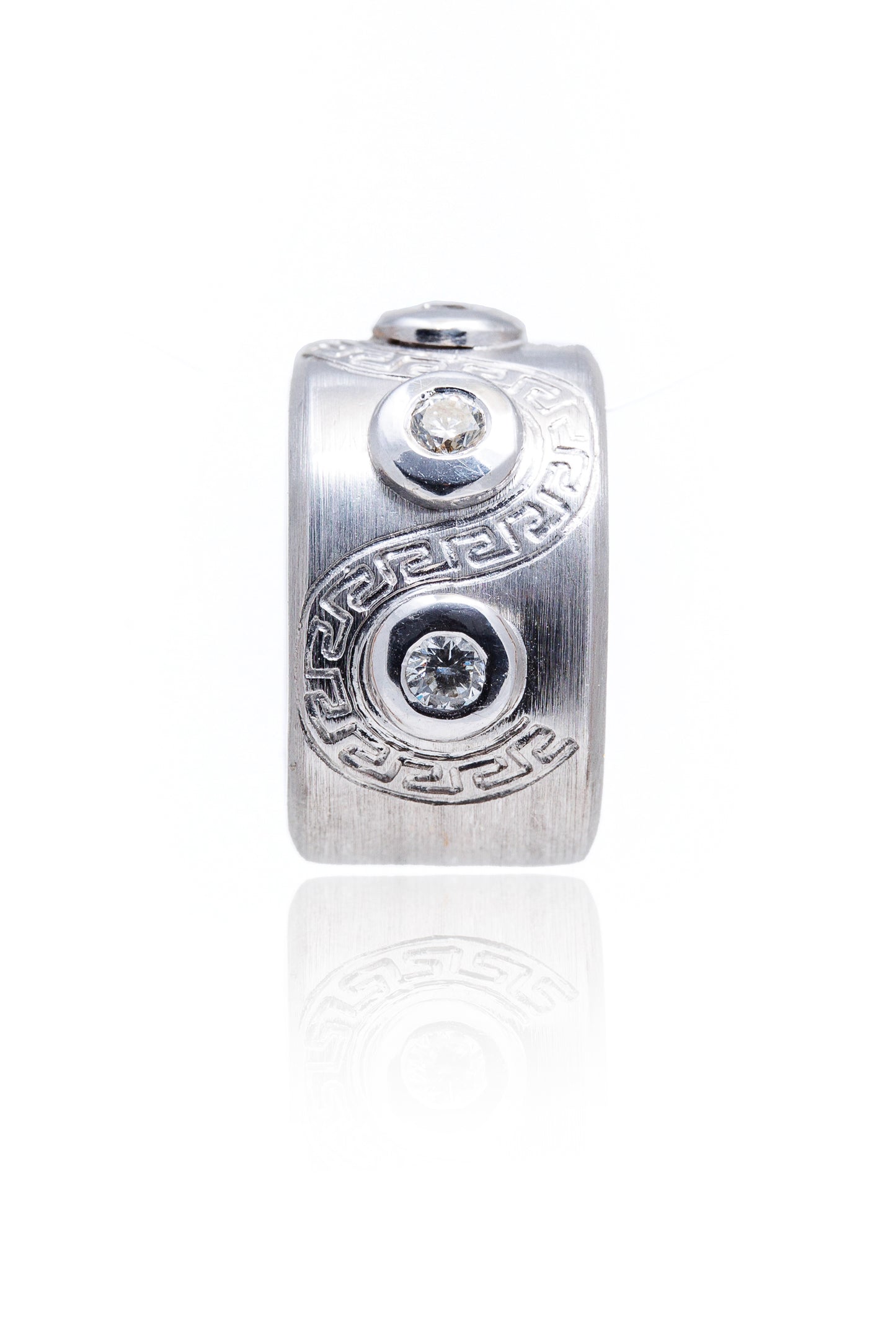 Inel aur alb 18k cu diamante de 0.58ct