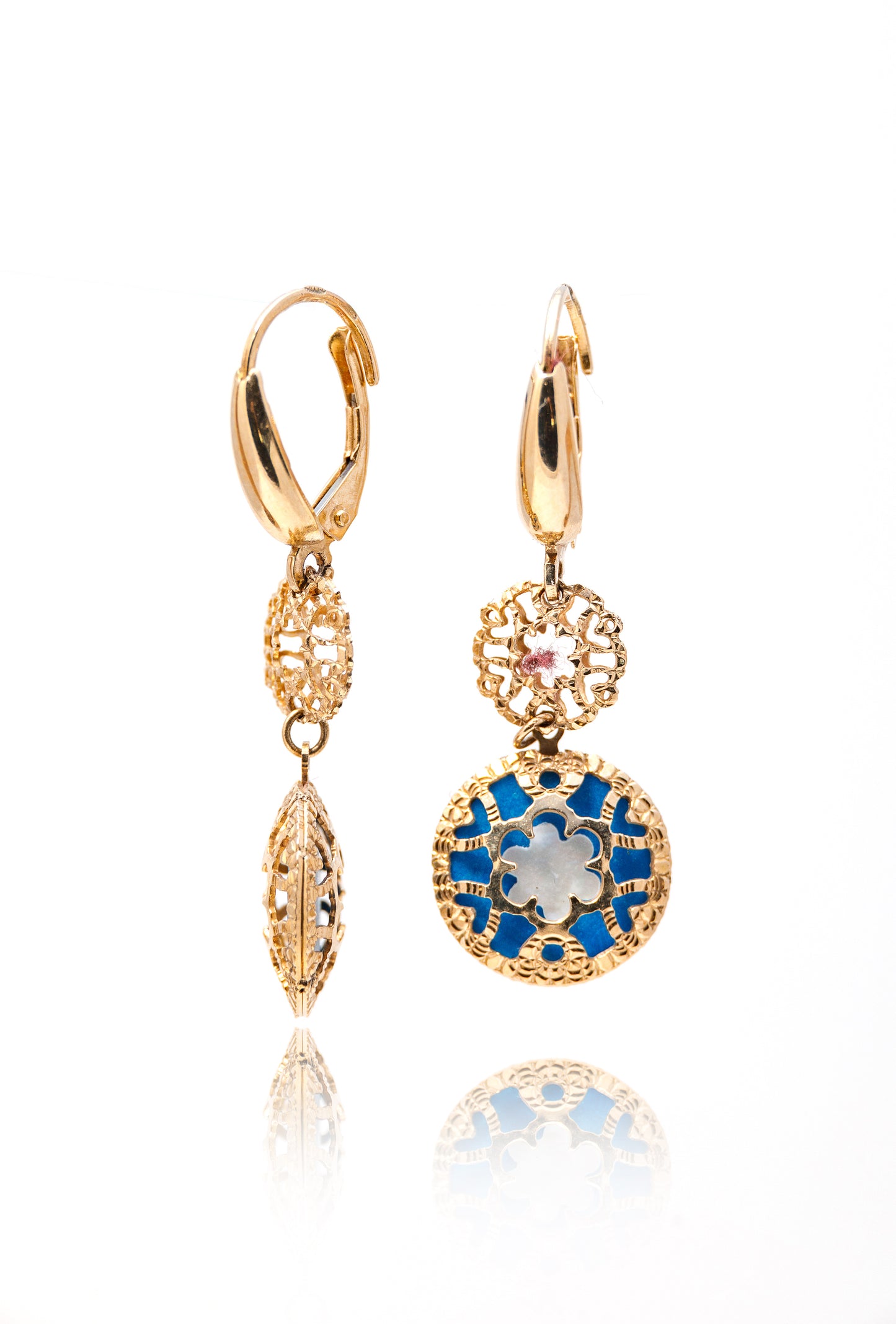 Cercei aur galben 14K