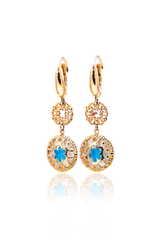 Cercei aur galben 14K